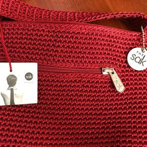 NWT vintage original crochet The SAK Shoulder cross body Bag